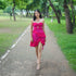 Rouge Hibiscus Short Dress